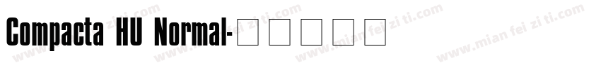 Compacta HU Normal字体转换